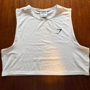Gymshark Women's White Workout Crop Top